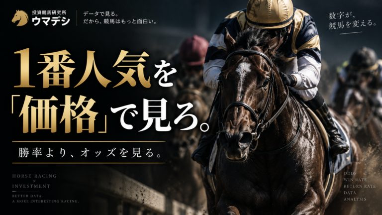 1番人気のオッズを価格として分析する競馬データ