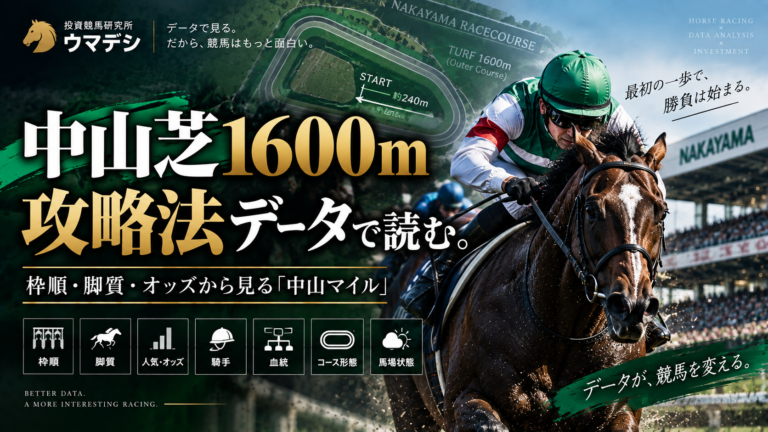 中山芝1600mの攻略法を枠順・脚質・オッズからデータ分析