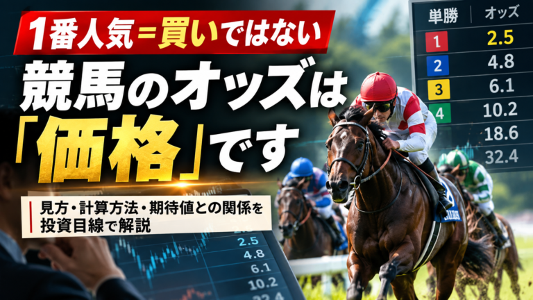 競馬のオッズの見方と期待値を投資目線で解説